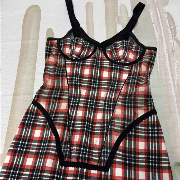strapless open back dress Polka Dots Halter Audrey Hepburn Style 1950s Vintage Dress with Bow Backless Red / S